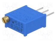 Potentiometer: mounting; multiturn; 500Ω; 500mW; THT; ±10%; linear BOURNS