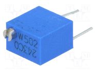 Potentiometer: mounting; vertical,multiturn; 5kΩ; 250mW; ±10% BOURNS