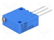 Potentiometer: mounting; vertical,multiturn; 5kΩ; 0.75W; ±10% BOURNS