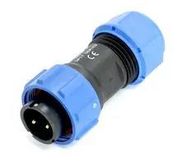 CIRCULAR CONN, PLUG, 2POS, CABLE