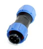 CIRCULAR CONN, PLUG, 4POS, CABLE