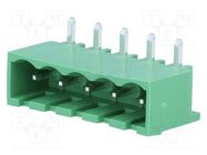 Pluggable terminal block; Contacts ph: 5mm; ways: 5; angled 90° DEGSON ELECTRONICS