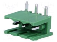 Pluggable terminal block; 5mm; ways: 3; angled 90°; socket; male DEGSON ELECTRONICS