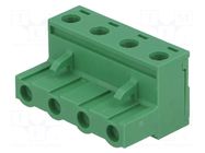 Connector: pluggable terminal block; plug; female; 20A; 400V; 1x4 DEGSON ELECTRONICS
