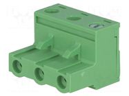Connector: pluggable terminal block; plug; female; 20A; 400V; 1x3 DEGSON ELECTRONICS
