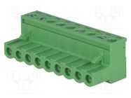 Pluggable terminal block; 5mm; ways: 9; straight; plug; female DEGSON ELECTRONICS