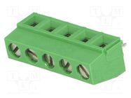 PCB terminal block; angled 90°; 5mm; ways: 5; on PCBs; 0.03÷1.5mm2 TE Connectivity