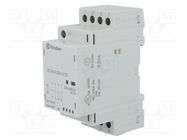 Contactor: 4-pole installation; 25A; 24VAC,24VDC; NC + NO x3 FINDER