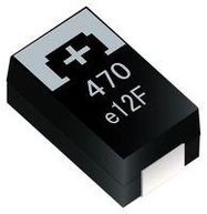 CAP, 470UF, 2.5V, TANT, POLYMER, CASE D