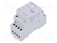 Contactor: 4-pole installation; 25A; 24VAC,24VDC; NC x2 + NO x2 FINDER