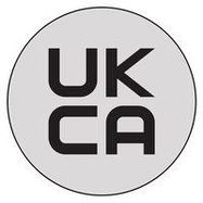 UKCA LABEL, 15MM DIA, CLEAR VINYL, PK100