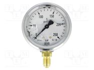 Manometer; 0÷250bar; Class: 1.6; 63mm; Temp: -20÷60°C; steel; 213.53 WIKA