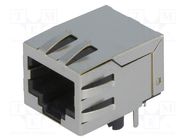 RJ45; socket; PIN: 8; shielded; Layout: 8p8c; Locking: bottom latch ATTEND