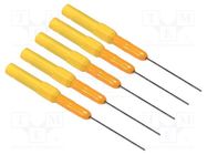 Measuring tip; 3A; yellow; Socket size: 4mm; 70VDC POMONA