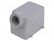 Enclosure for connectors: HDC; size 32A (2 x 16A); for cable HARTING