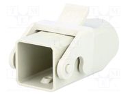 Enclosure: for HDC connectors; Han® A; size 3A; for cable; M20 HARTING