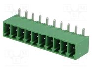 Pluggable terminal block; 3.5mm; ways: 10; angled 90°; socket DEGSON ELECTRONICS