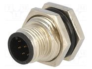 Connector: M12; socket; PIN: 8; male; A code-DeviceNet / CANopen AMPHENOL LTW