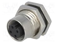 Connector: M12; socket; PIN: 4; female; A code-DeviceNet / CANopen AMPHENOL LTW