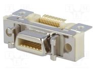 Connector: MDR; PIN: 14; shielded; Locking: latch; socket; female 3M