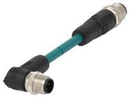 SENSOR CORD, 4P M12 PLUG-R/A PLUG, 5M