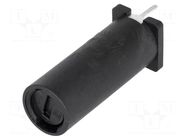 Fuse holder; cylindrical fuses; THT; 5x20mm; -40÷85°C; 6.3A; black SCHURTER