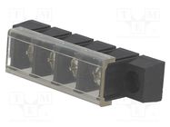 PCB terminal block; straight; 10mm; ways: 4; THT,screw terminal 