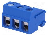 Pluggable terminal block; Contacts ph: 5mm; ways: 3; angled 90° DEGSON ELECTRONICS