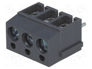 PCB terminal block; angled 90°; 5mm; ways: 3; on PCBs; 2.5mm2; 24A DEGSON ELECTRONICS