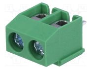 PCB terminal block; angled; 5mm; ways: 2; on PCBs; 0.5÷2.5mm2; 18A DEGSON ELECTRONICS