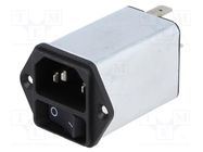 Connector: AC supply; socket; male; 2A; 250VAC; IEC 60320; C14 (E) SCHURTER