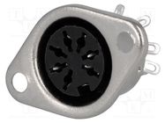 Connector: DIN; socket; female; PIN: 7; Layout: 270°; straight 