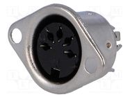 Connector: DIN; socket; female; PIN: 5; Layout: 180°; straight 