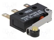 Microswitch SNAP ACTION; 3A/125VAC; 3A/30VDC; SPDT; ON-(ON); D2SW OMRON Electronic Components