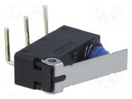 Microswitch SNAP ACTION; 0.1A/125VAC; 2A/12VDC; with lever; SPDT OMRON Electronic Components