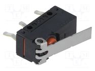 Microswitch SNAP ACTION; 2A/125VAC; 2A/30VDC; with lever; SPDT OMRON Electronic Components