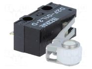 Microswitch SNAP ACTION; 3A/125VAC; 0.1A/30VDC; SPDT; ON-(ON) OMRON Electronic Components