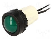 Control lamp; Illumin: LED; green PROMET