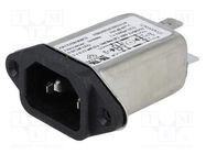 Connector: AC supply; socket; male; 10A; 250VAC; IEC 60320; C14 (E) KEMET