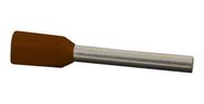 TERMINAL, WIRE FERRULE, 26AWG, BROWN