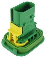 AUTOMOTIVE HOUSING, PLUG, 3POS, GREEN