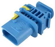 AUTOMOTIVE HOUSING, PLUG, 3POS, BLUE