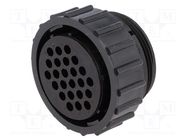 Connector: circular; plug; female; PIN: 24; w/o contacts; for cable TE Connectivity