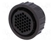 Connector: circular; plug; female; PIN: 37; w/o contacts; for cable TE Connectivity