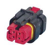 CONNECTOR HOUSING, PLUG, 4POS, 4.5MM