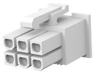 CONNECTOR HOUSING, RCPT, 6POS, 4.2MM