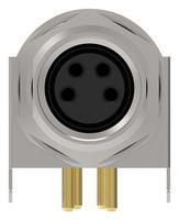 SENSOR CONNECTOR, M8, R/A RCPT, 4POS