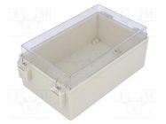 Enclosure: wall mounting; X: 105mm; Y: 165mm; Z: 75mm; ABS; IP65 COMBIPLAST