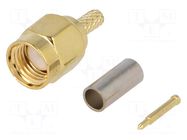 Connector: antenna; plug; SMA-A; straight 4CARMEDIA