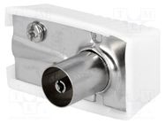 Connector: coaxial 9.5mm (IEC 169-2); plug; female; angled 90° 